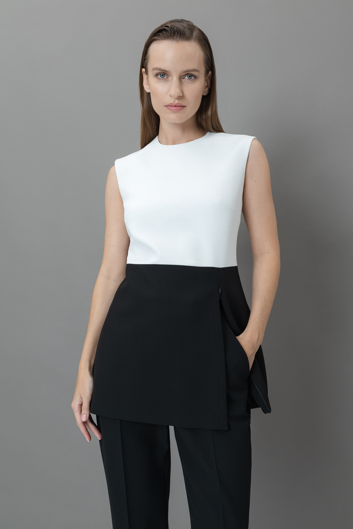 Жилет VASSA&Co, пол женский, цвет белый