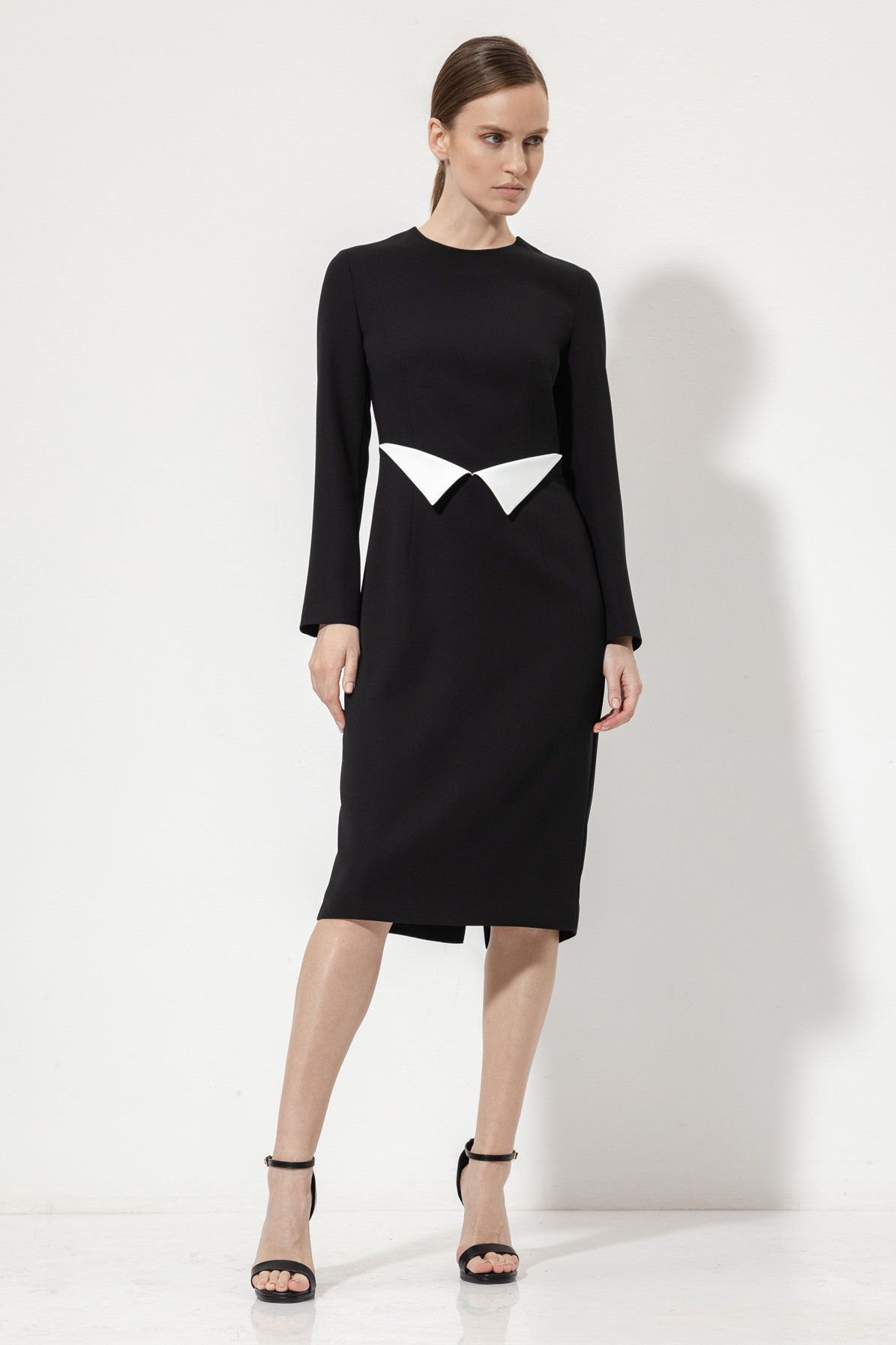 Платье-футляр VASSA&Co, пол женский, цвет черный