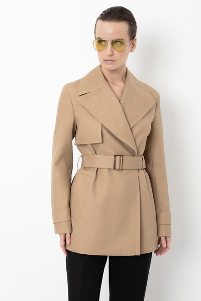 Trench coat VASSA&Co, пол female, цвет бежевый