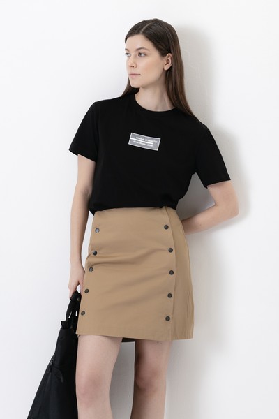 Футболка с логотипом VASSA CODE, пол женский, цвет черный