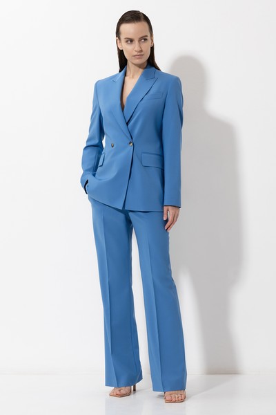 Жакет свободного кроя VASSA&Co, пол женский, цвет синий