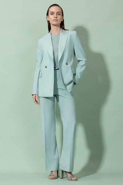 Trousers VASSA&Co, пол female, цвет голубой