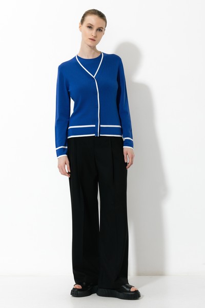 Кардиган , пол женский, цвет синий