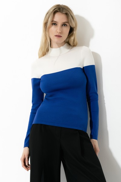 Джемпер VASSA&Co, пол женский, цвет синий