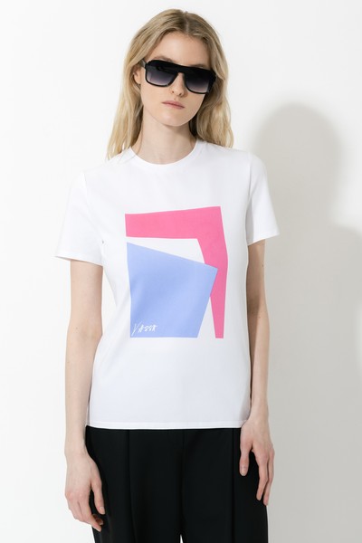 T-shirt VASSA CODE, пол female, цвет white