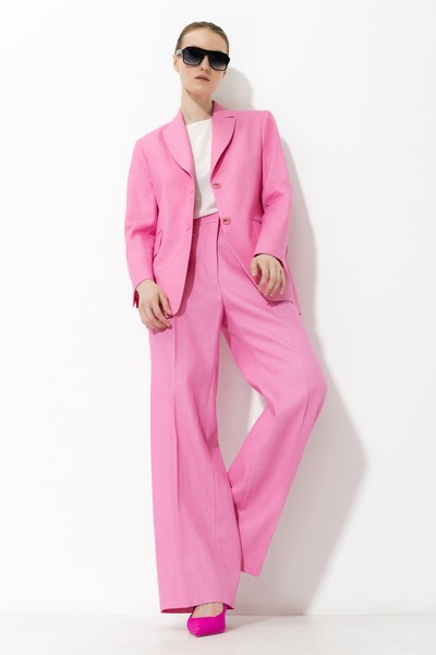 Брюки VASSA&Co, пол женский, цвет розовый