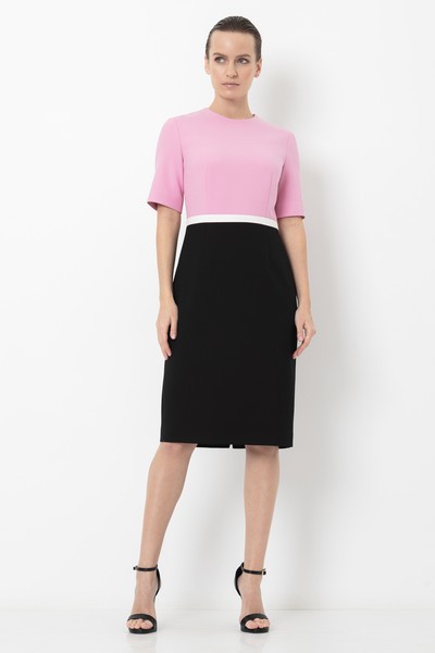 Платье VASSA&Co, пол женский, цвет розовый