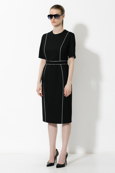 Платье VASSA&Co, пол женский, цвет черный