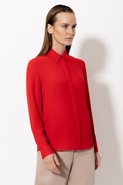 Блузка VASSA&Co, пол женский, цвет красный