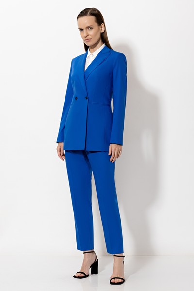 Брюки VASSA&Co, пол женский, цвет синий