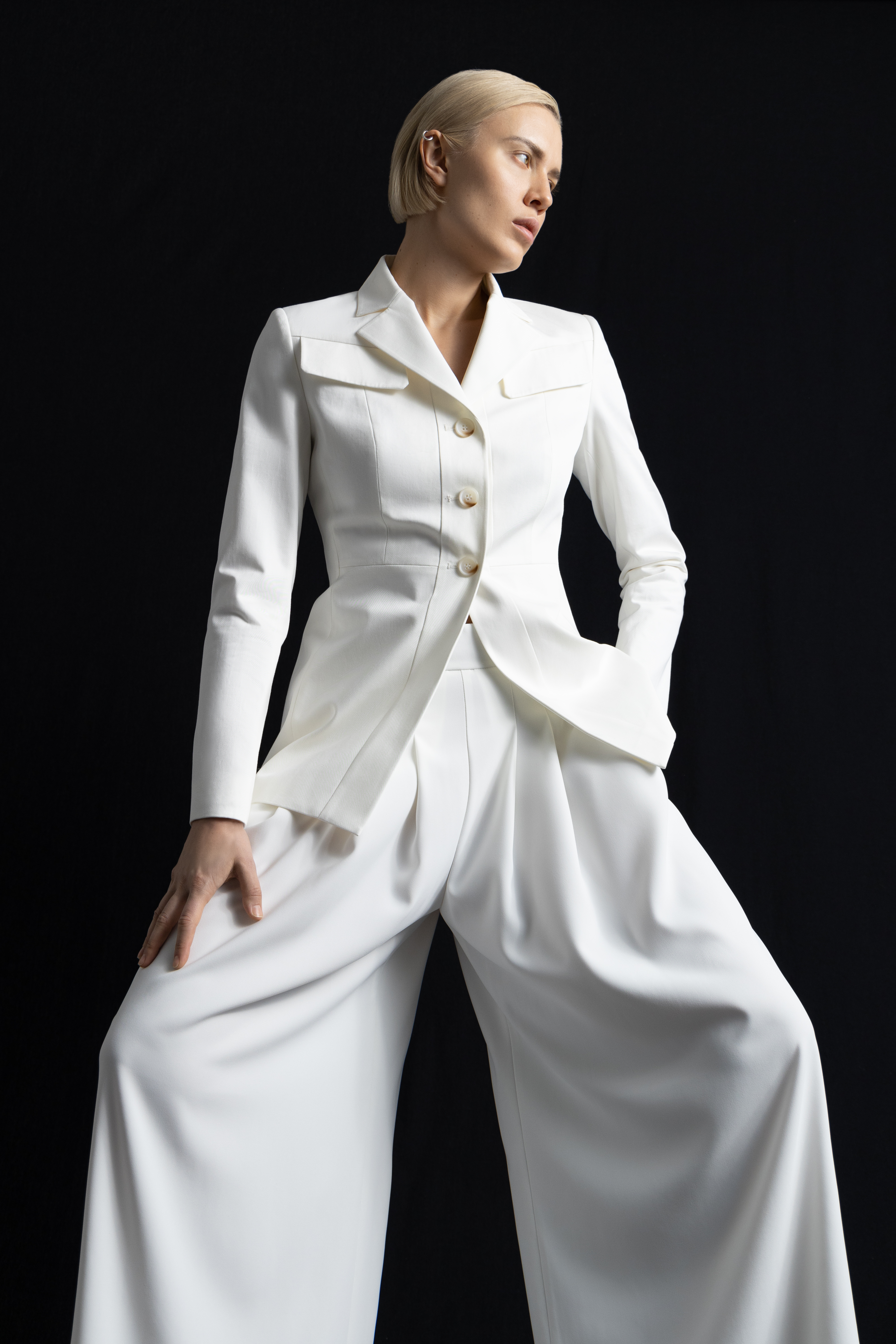 Jacket VASSA&Co, пол female, цвет white