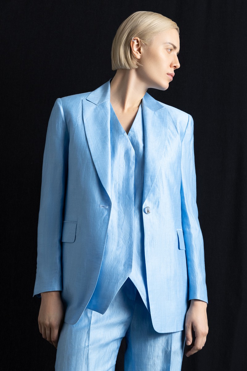 Jacket VASSA&Co, пол female, цвет синий