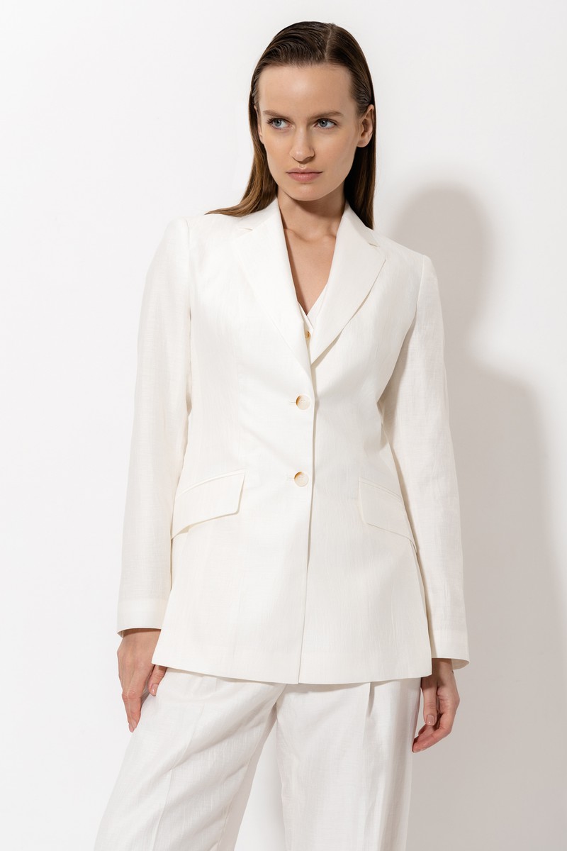Jacket VASSA&Co, пол female, цвет white