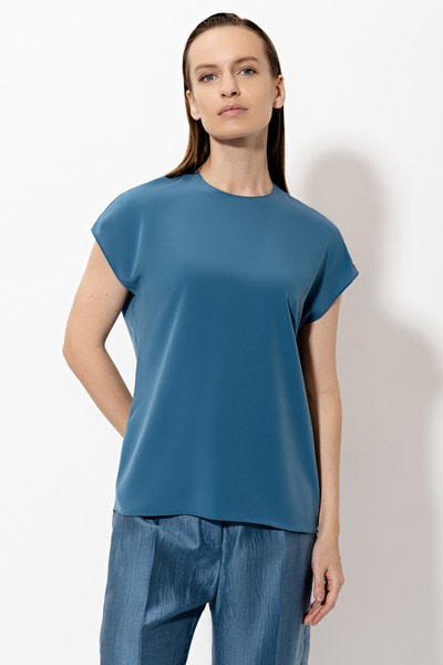 Блузка VASSA&Co, пол женский, цвет голубой