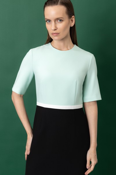 Dress VASSA&Co, пол female, цвет голубой