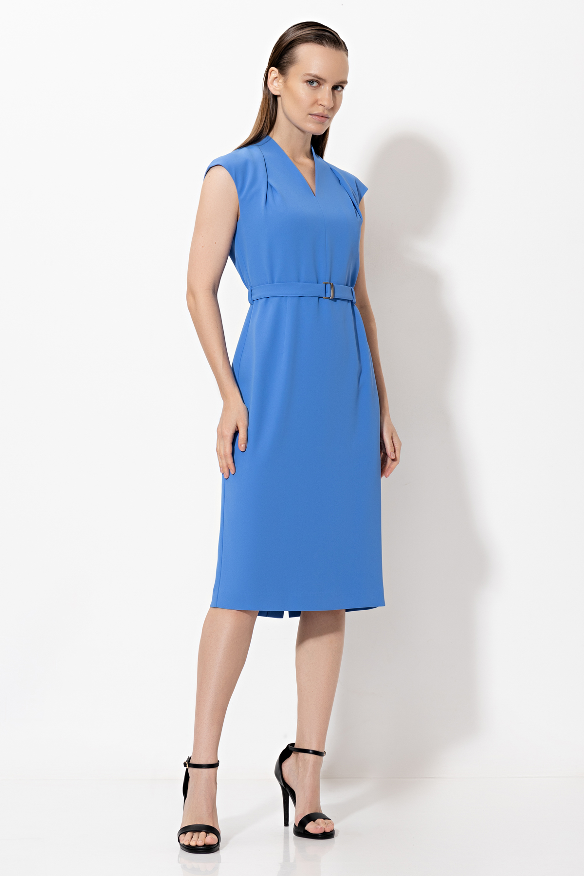 Dress VASSA&Co, пол female, цвет голубой