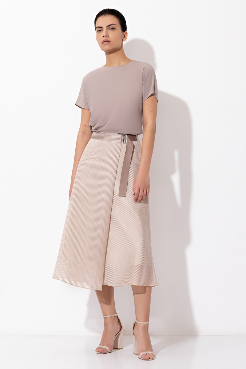 Юбка VASSA&Co, пол женский, цвет бежевый