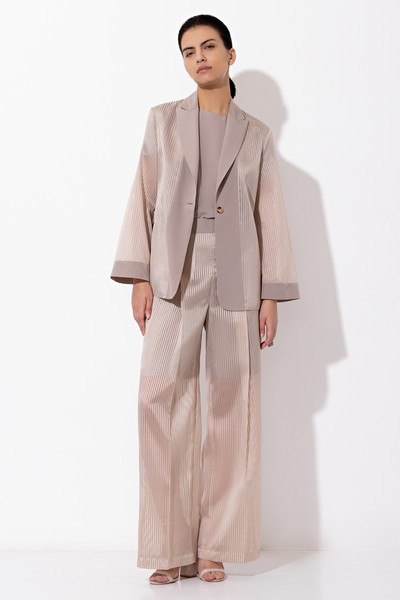 Брюки VASSA&Co, пол женский, цвет бежевый