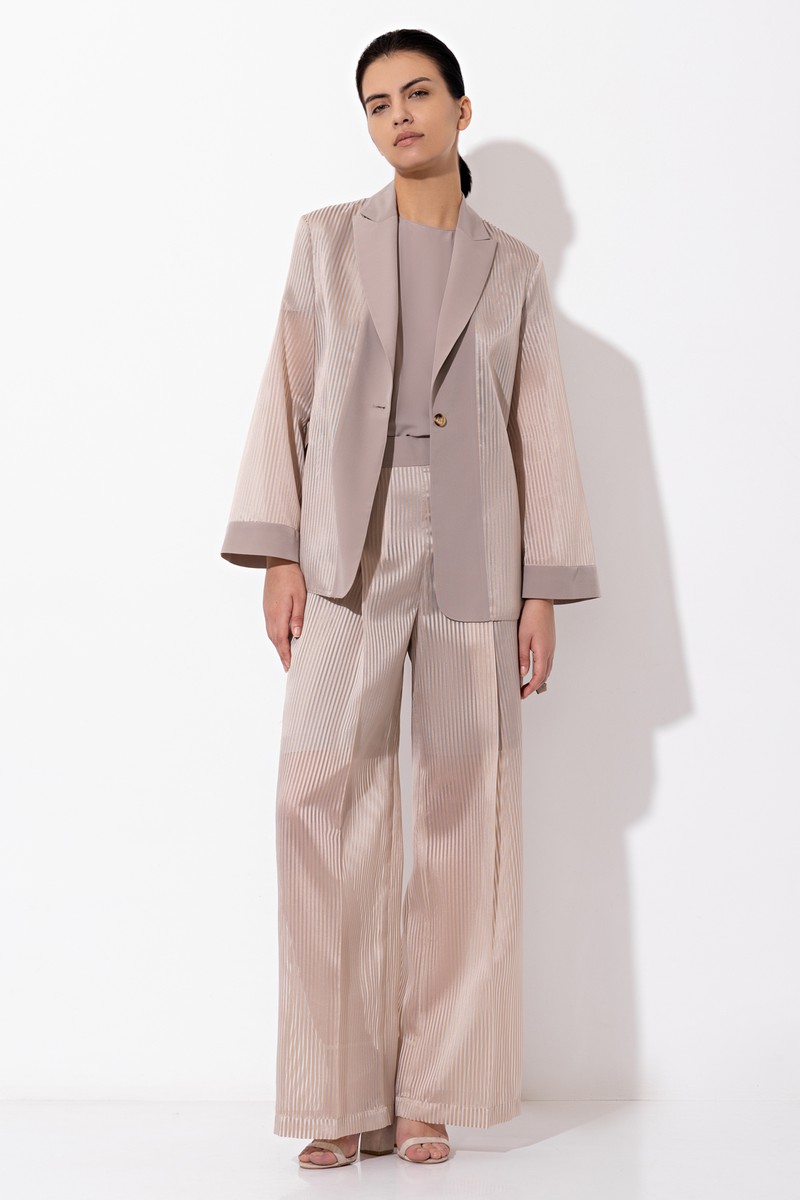 Брюки VASSA&Co, пол женский, цвет бежевый