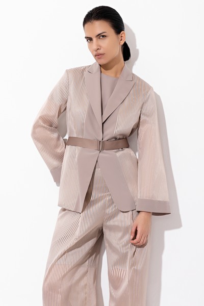 Жакет VASSA&Co, пол женский, цвет бежевый