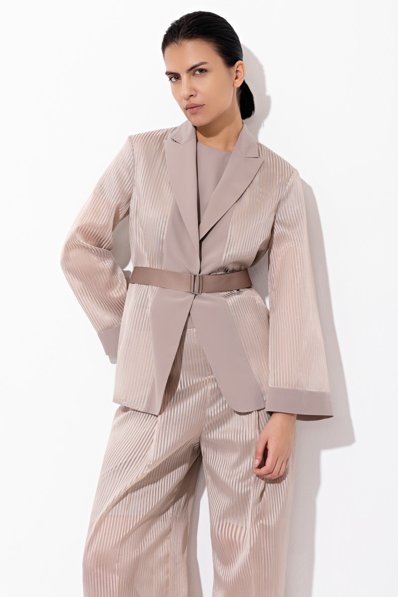 Жакет VASSA&Co, пол женский, цвет бежевый