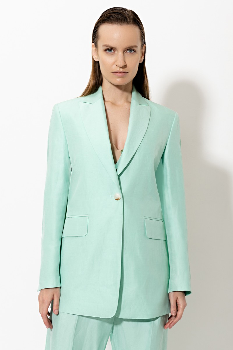 Жакет VASSA&Co, пол женский, цвет голубой