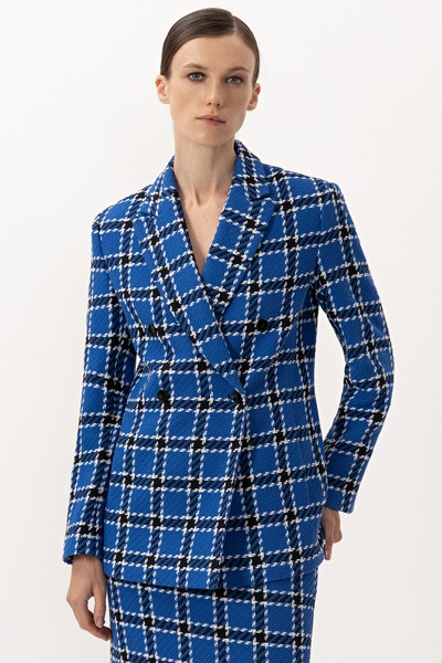 Жакет VASSA&Co, пол женский, цвет синий