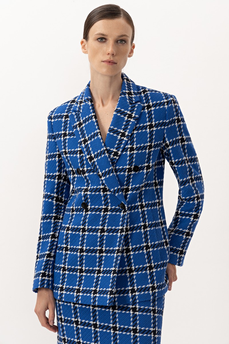 Жакет VASSA&Co, пол женский, цвет синий