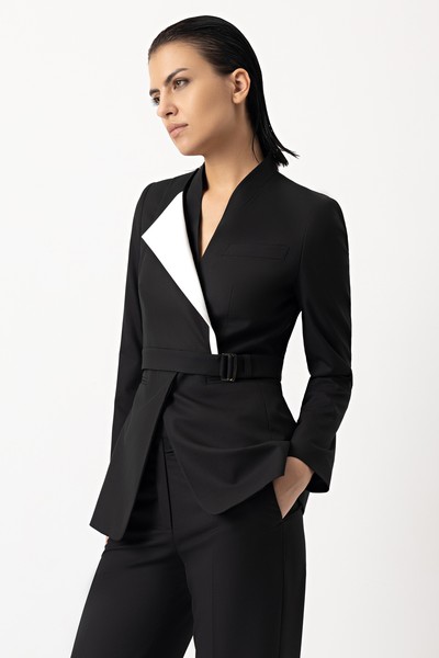 Жакет-трансформер VASSA&Co, пол женский, цвет черный