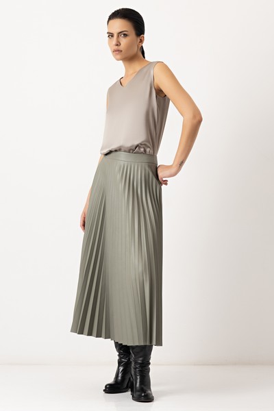 Юбка гофре VASSA&Co, пол женский, цвет зеленый