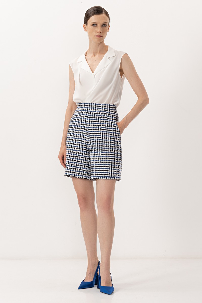 Шорты VASSA&Co, пол женский, цвет синий