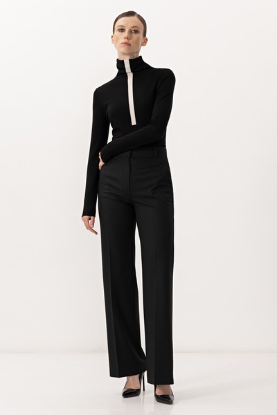 Trousers VASSA&Co, пол female, цвет black