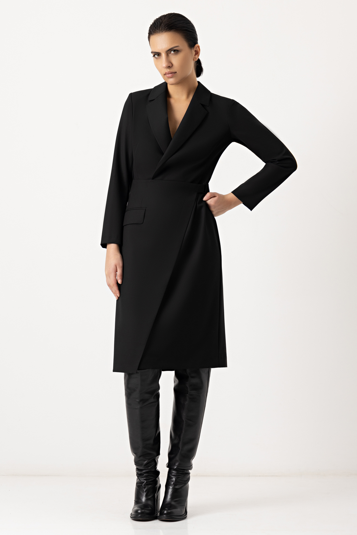 Платье VASSA&Co, пол женский, цвет черный