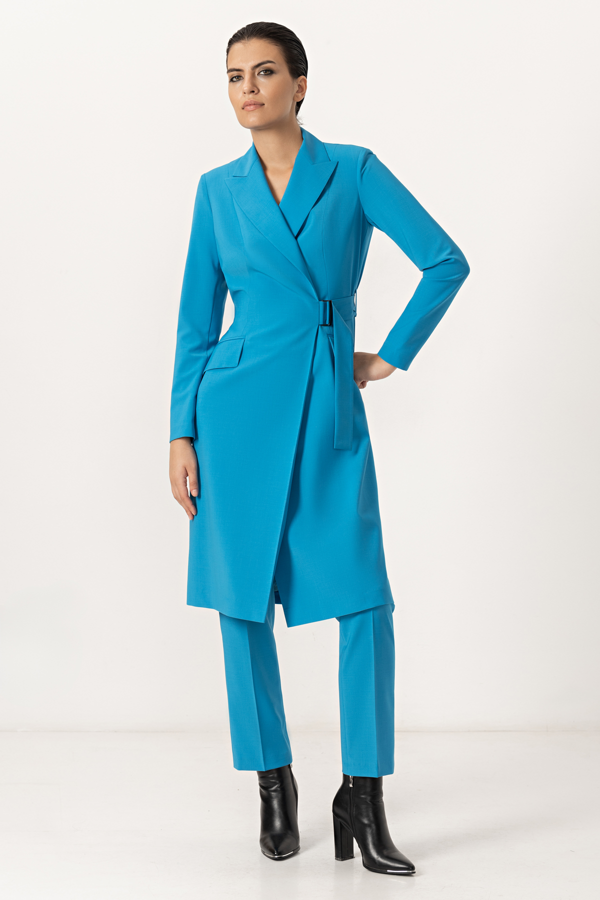 Платье-жакет VASSA&Co, пол женский, цвет голубой