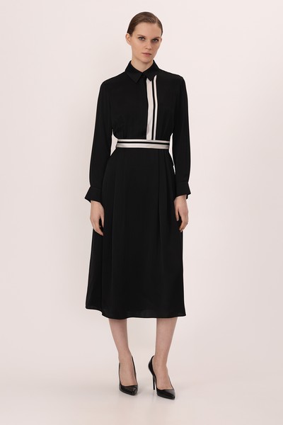 Платье VASSA&Co, пол женский, цвет черный