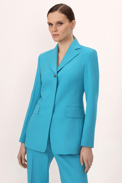 Жакет VASSA&Co, пол женский, цвет голубой