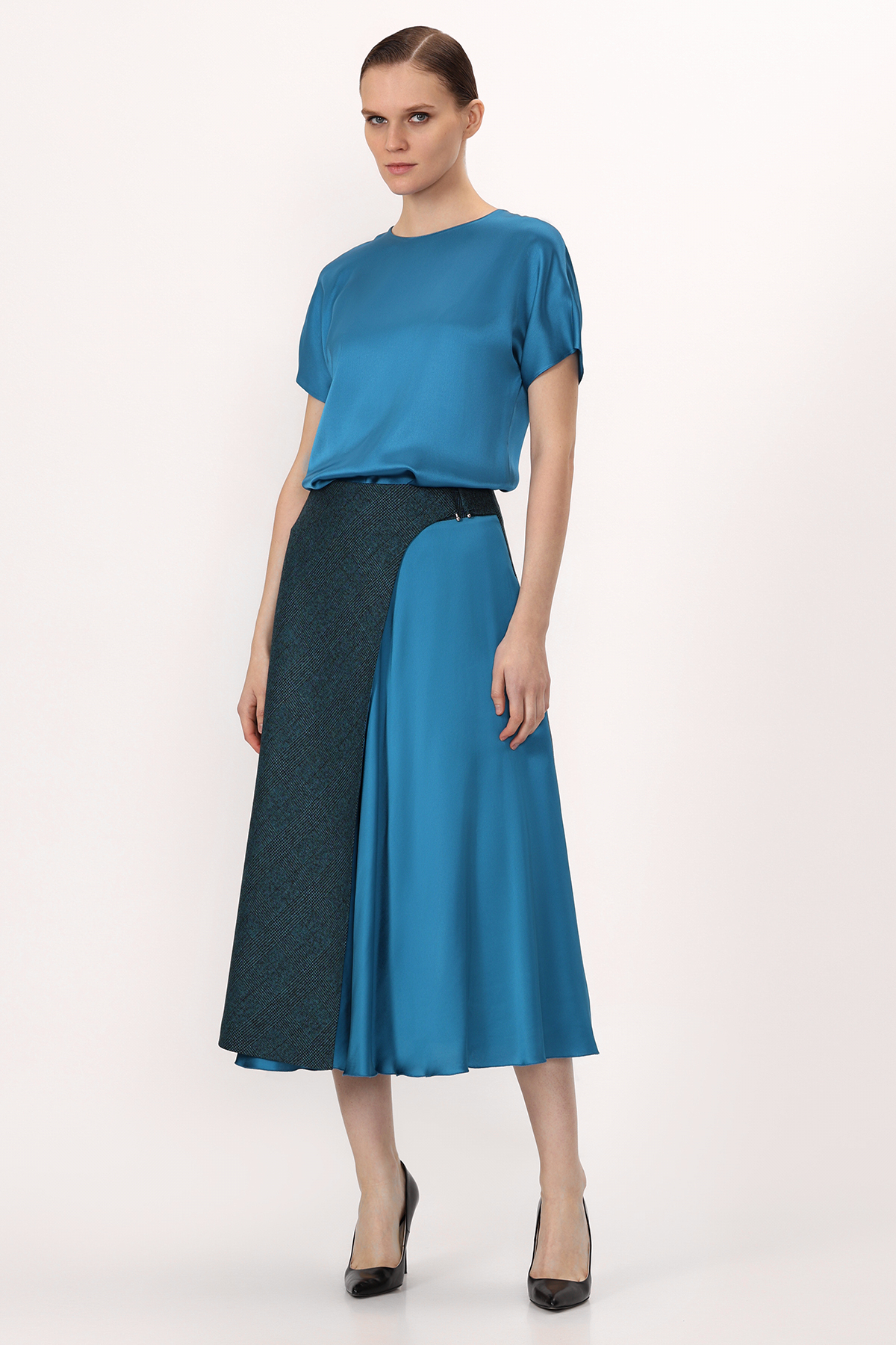 Юбка VASSA&Co, пол женский, цвет зеленый