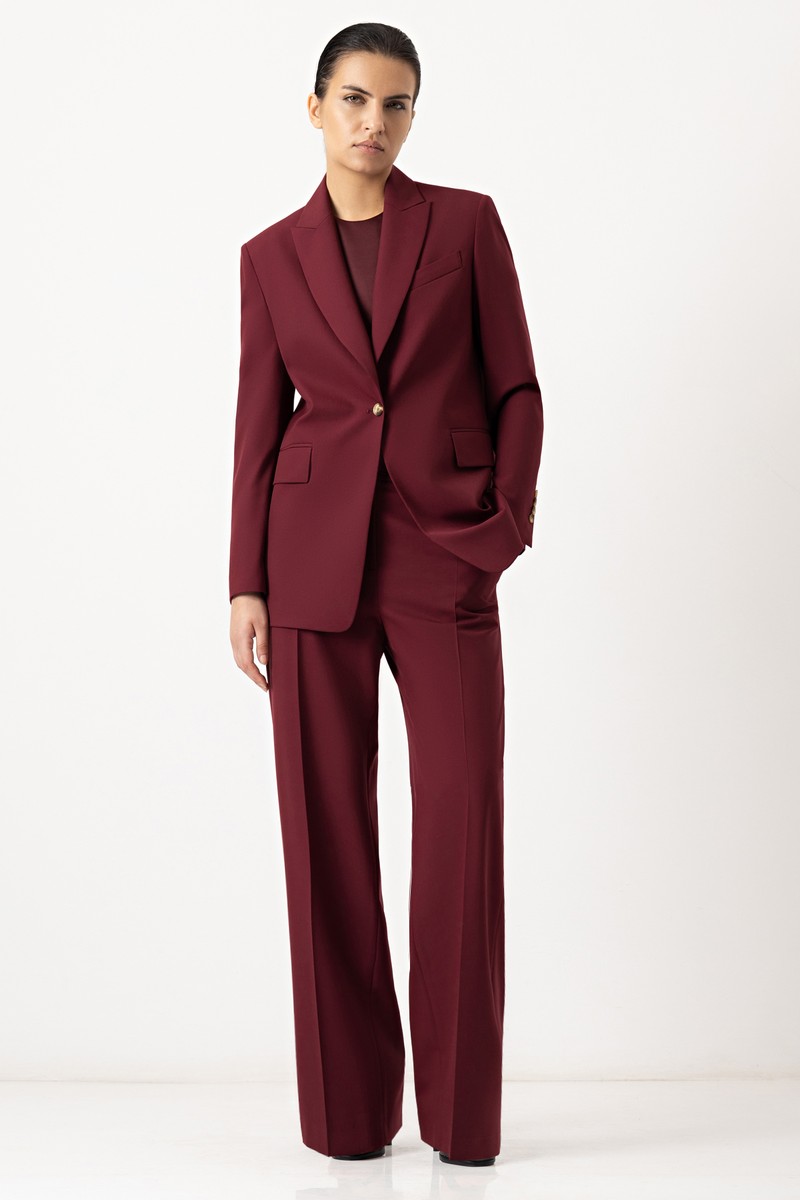 Брюки VASSA&Co, пол женский, цвет красный