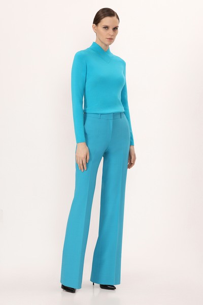 Брюки VASSA&Co, пол женский, цвет голубой