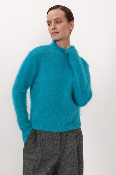 Джемпер VASSA CODE, пол женский, цвет голубой