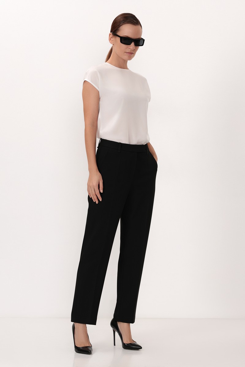 Брюки VASSA&Co, пол женский, цвет черный