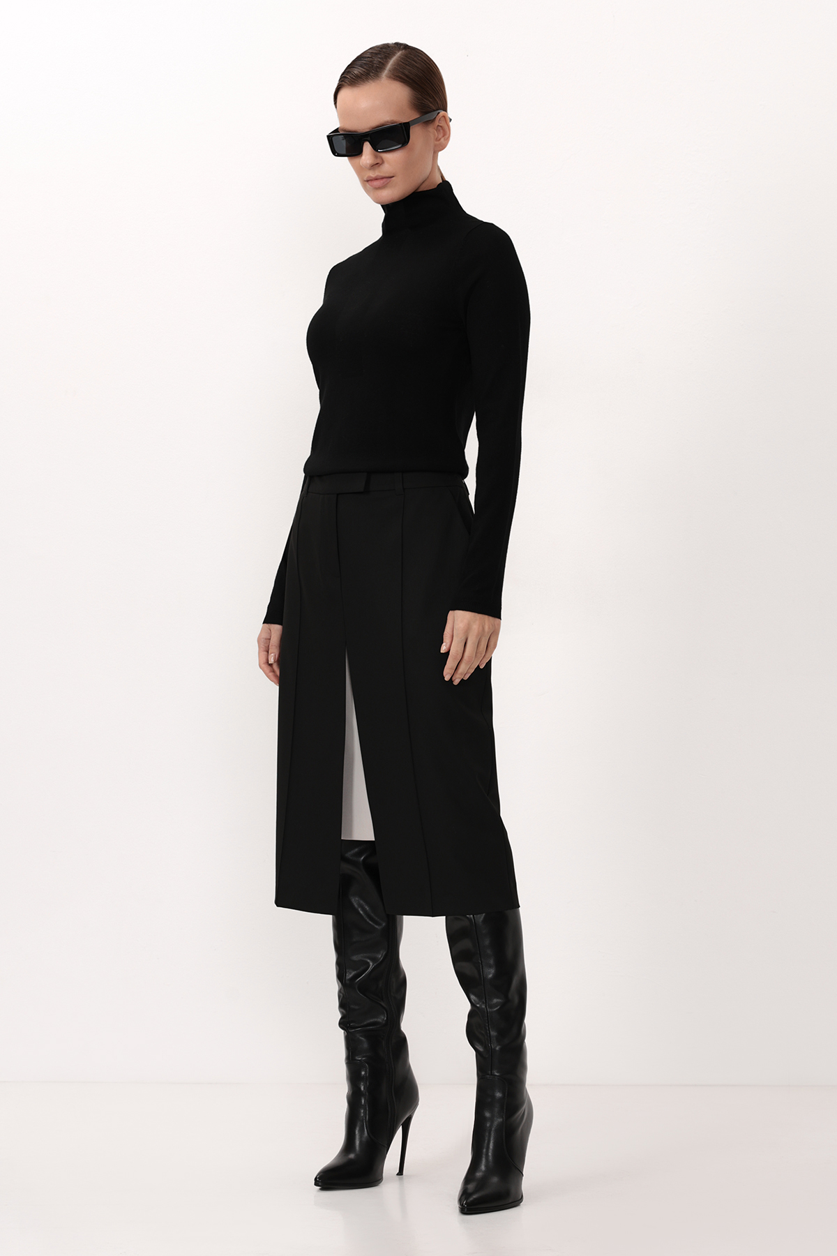 Юбка VASSA&Co, пол female, цвет black