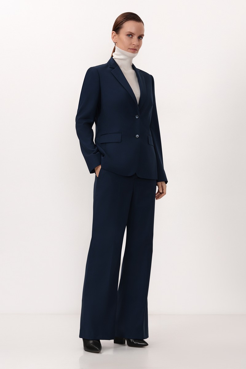 Брюки VASSA CODE, пол женский, цвет синий