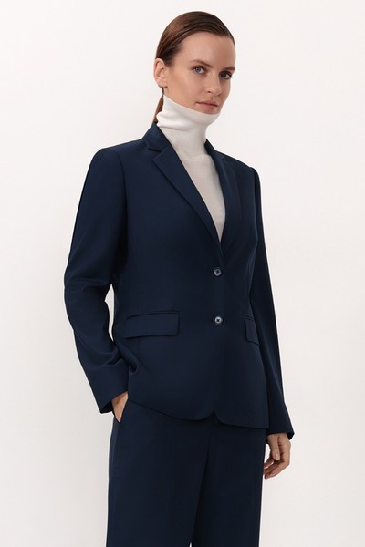 Жакет VASSA CODE, пол женский, цвет синий