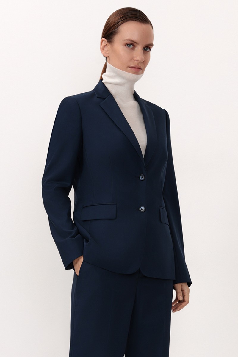 Жакет VASSA CODE, пол женский, цвет синий