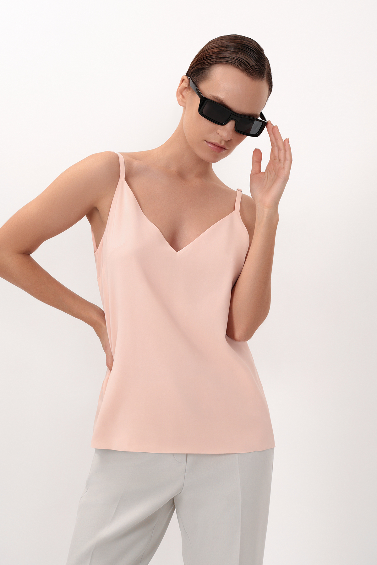 Базовый топ VASSA&Co, пол женский, цвет розовый