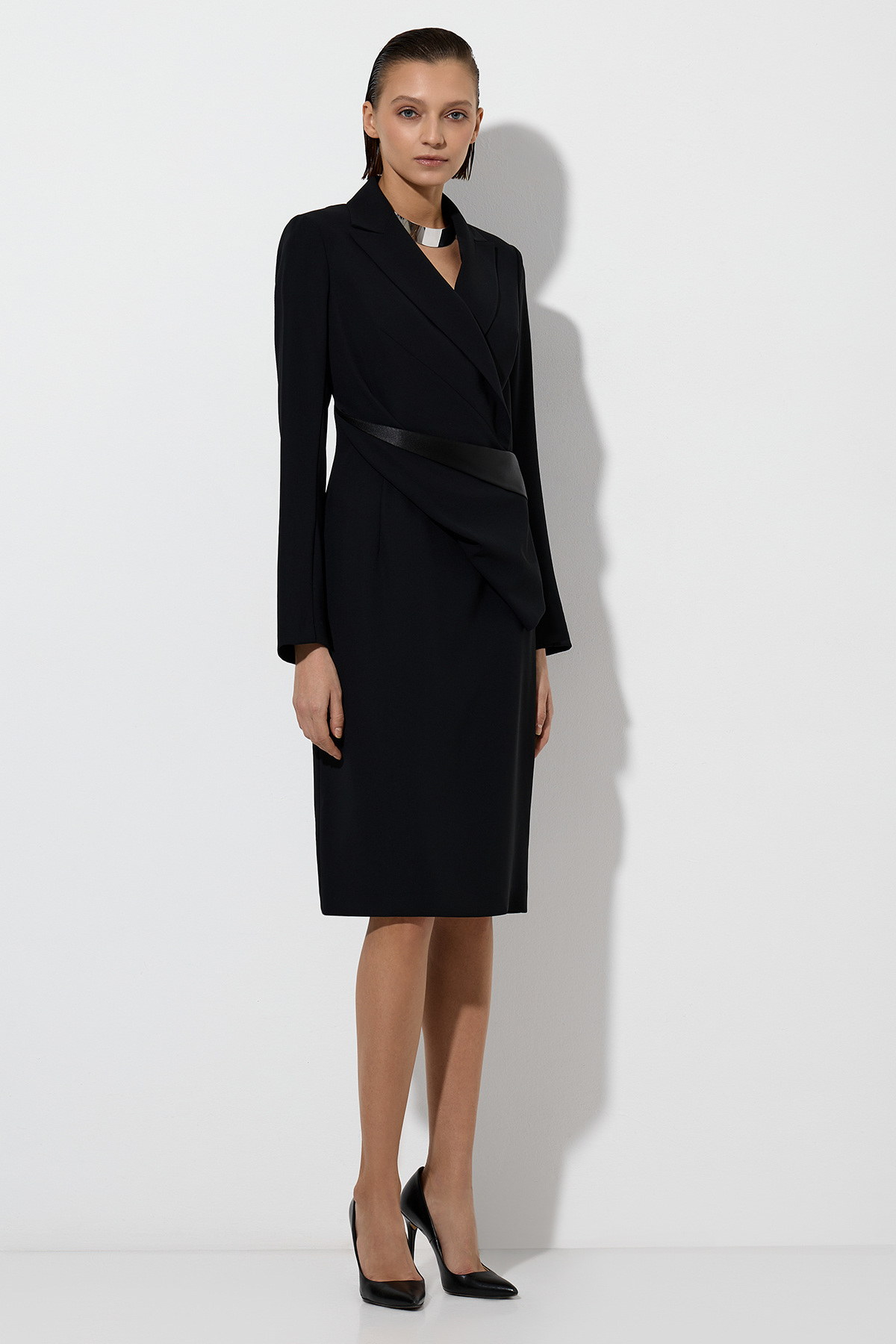 Платье VASSA&Co, пол женский, цвет черный