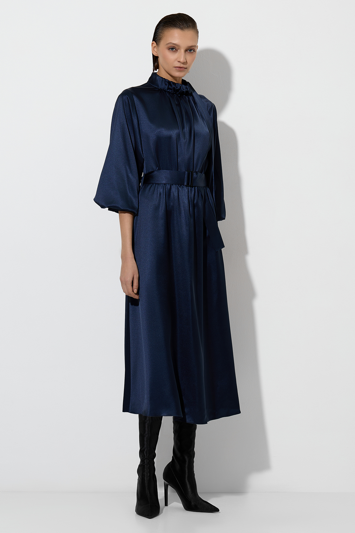 Платье VASSA&Co, пол женский, цвет синий