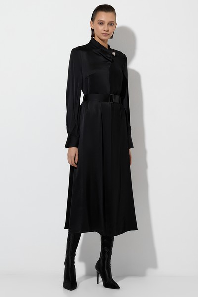 Платье VASSA&Co, пол женский, цвет черный