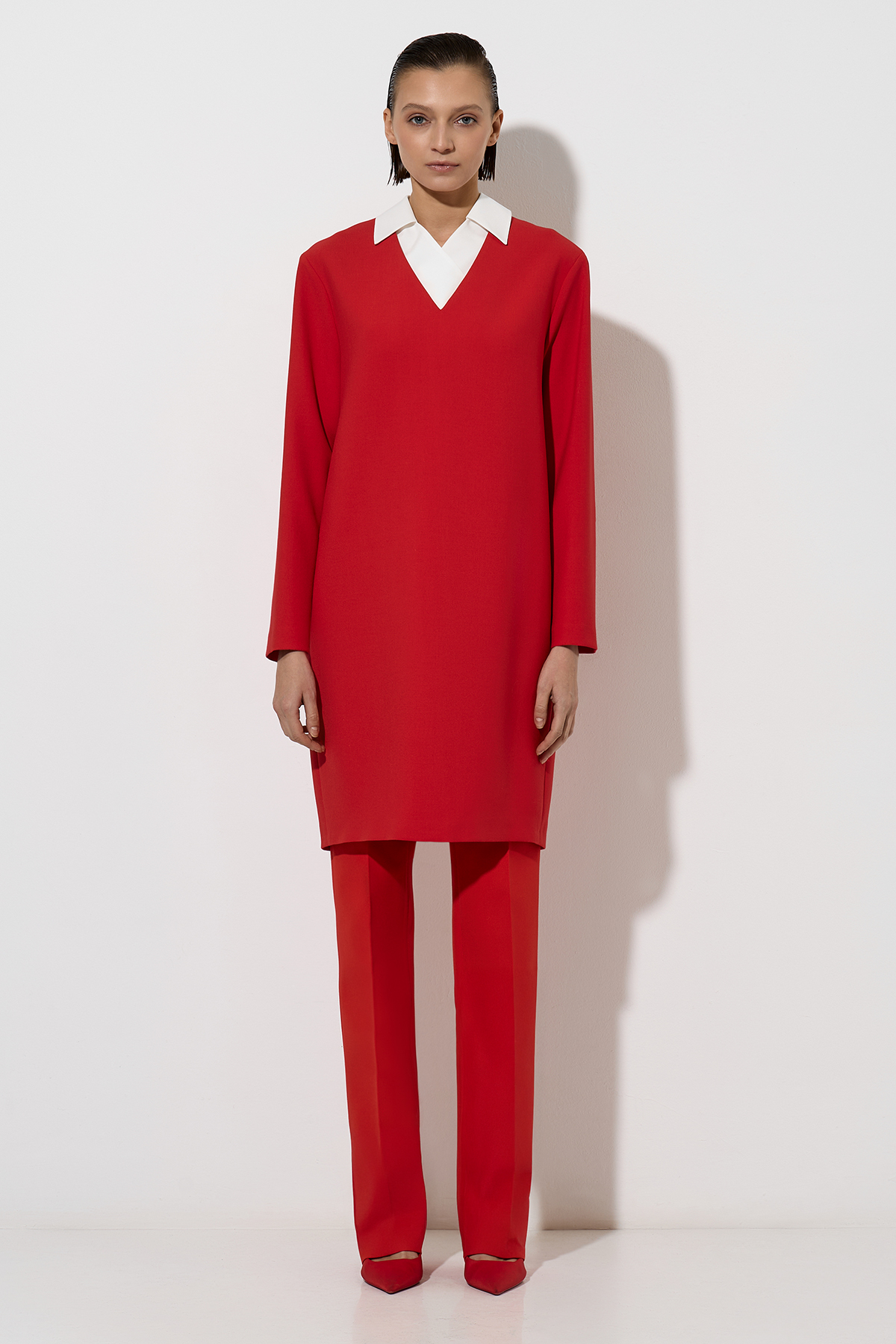 Платье VASSA&Co, пол женский, цвет красный